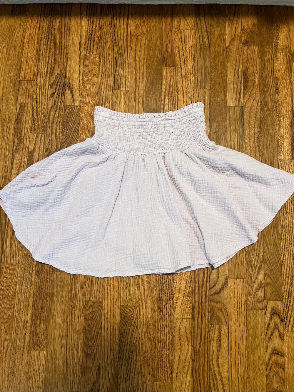 Kenzie Lavender Smocked-Waist Circle Skort